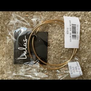 Brand new Lulu’s hoop earrings